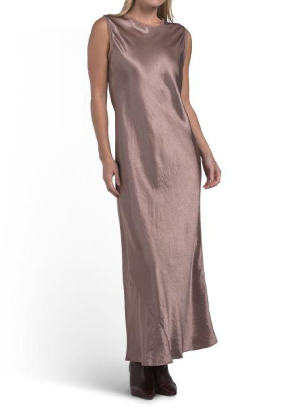 EQUIPMENT Hammered Satin Cap Sleeve Slip Dress